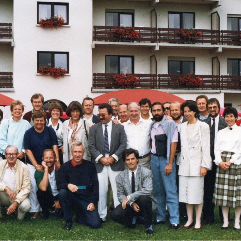 1988 年の SLCP 会議での David Teager