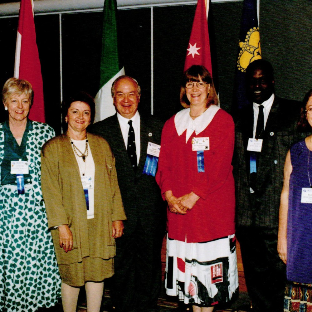 1995 年の WCPT 会議での David Teager