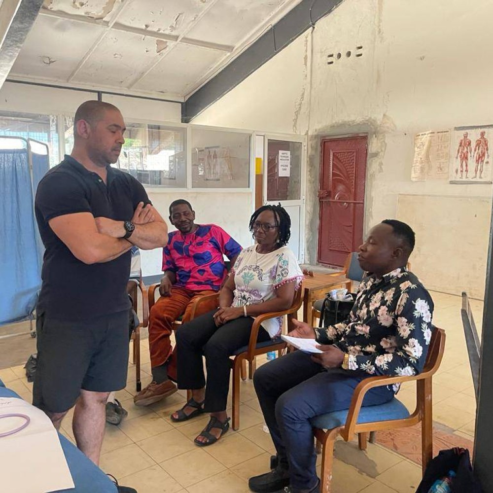 Kurt Daniels at Sierra Leone bootcamp