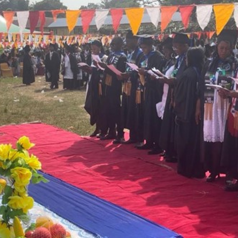 Graduation ceremony in Sierra Leone