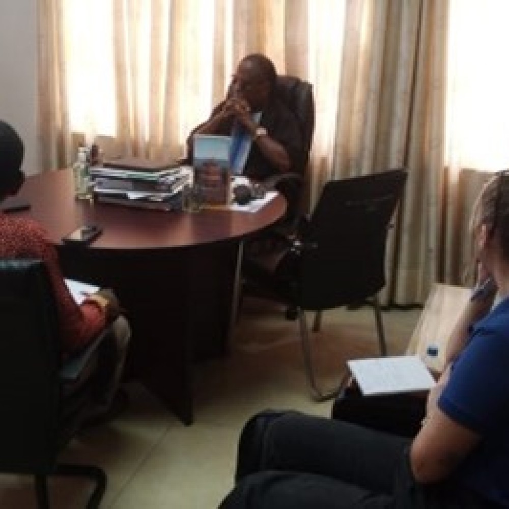 Reunión con representantes del ministerio de salud de Liberia