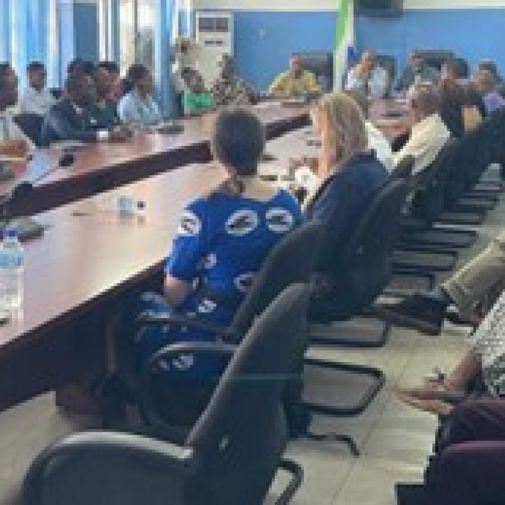 Ontmoeting met vertegenwoordigers van het ministerie van Volksgezondheid van Sierra Leone