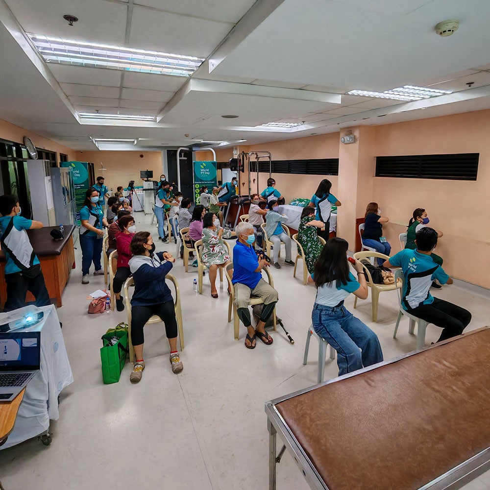 Photo of World PT Day activities in the Philippines