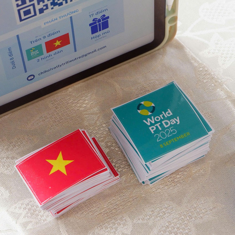 Photo showing activities held for World PT Day 2025 in Vietnam