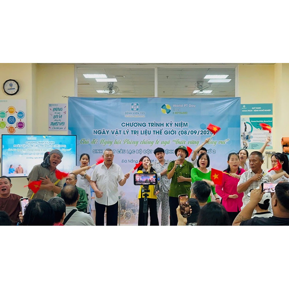 Photo showing activities held for World PT Day 2025 in Vietnam