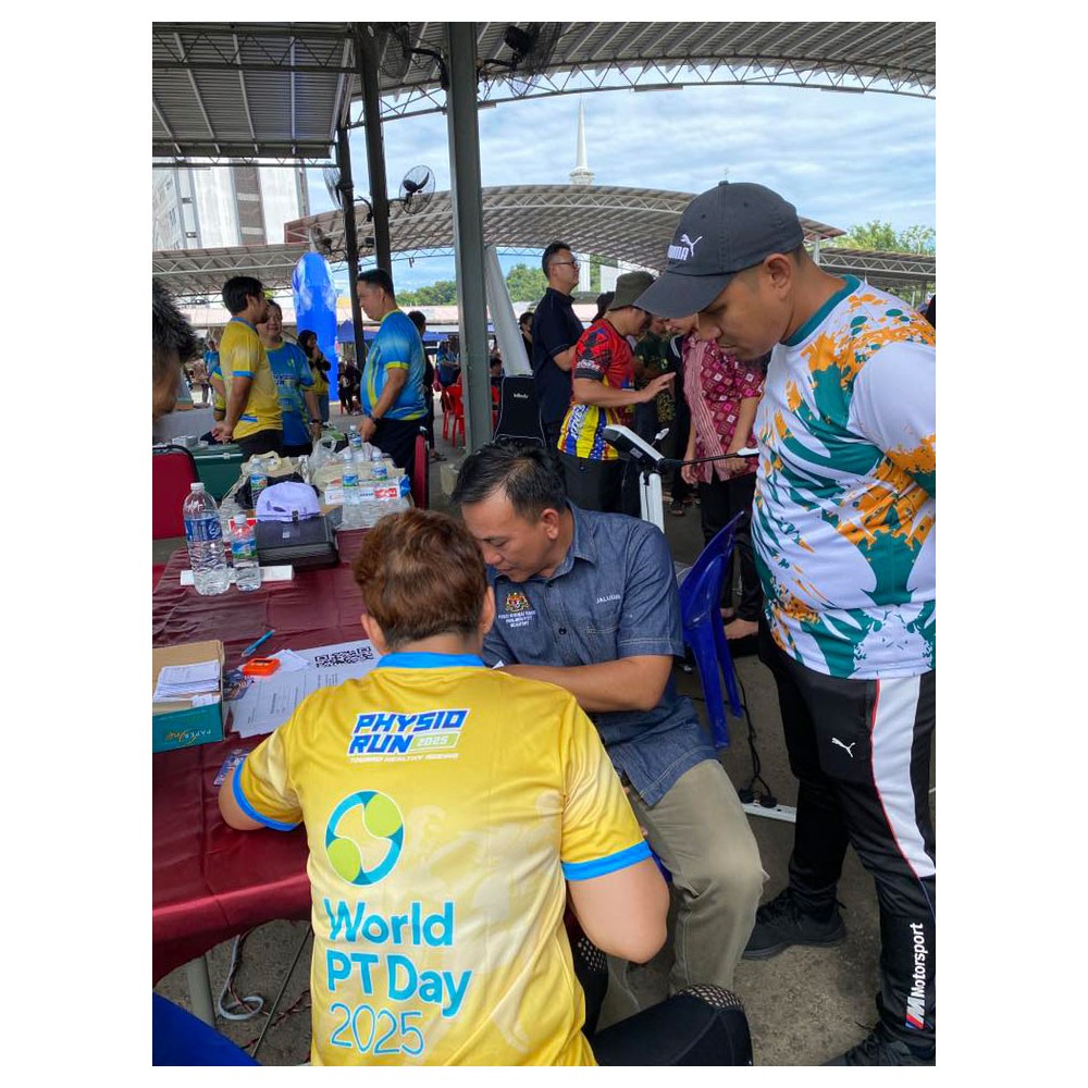 Photo showing activities held for World PT Day 2025 in Malaysia