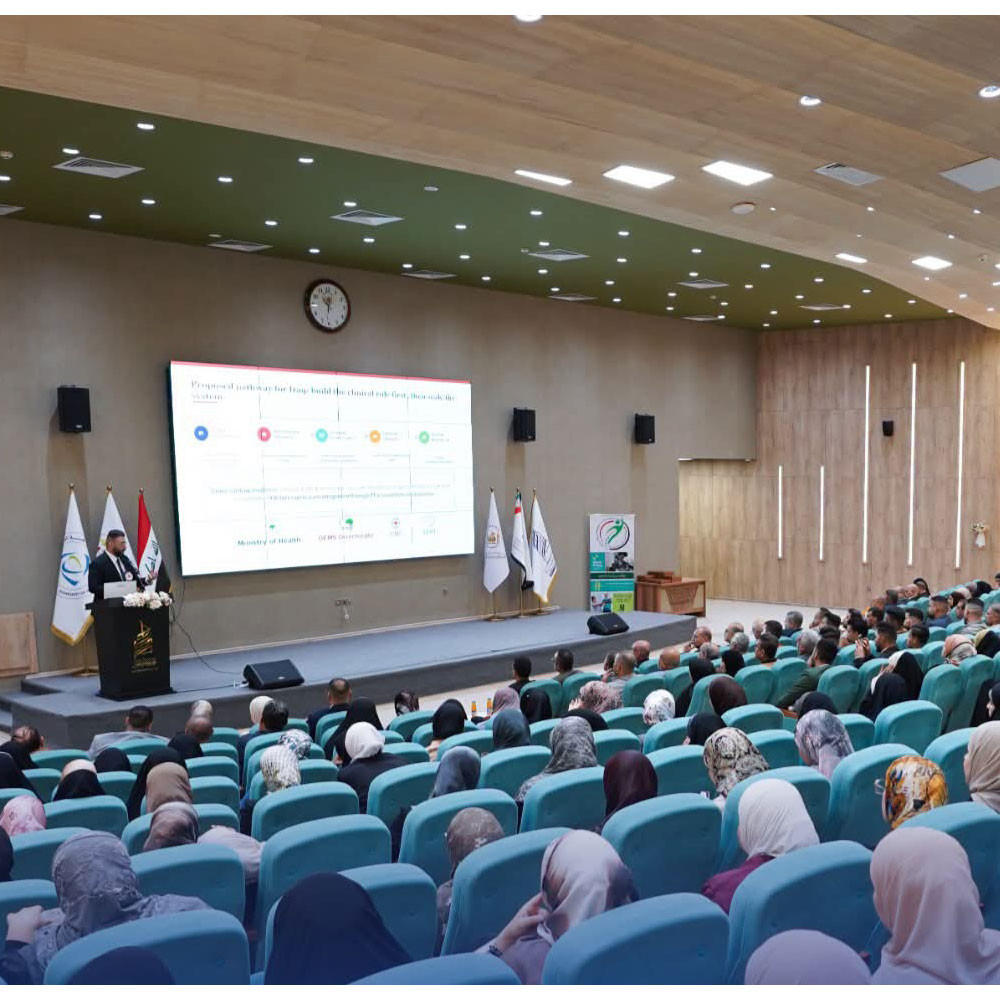 Photo showing activities held to mark World PT Day 2026 by the Iraqi Association for Physiotherapy
