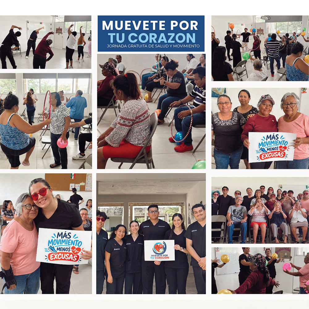 Collage of photos showing World PT Day 2026 activities held by AMEFI