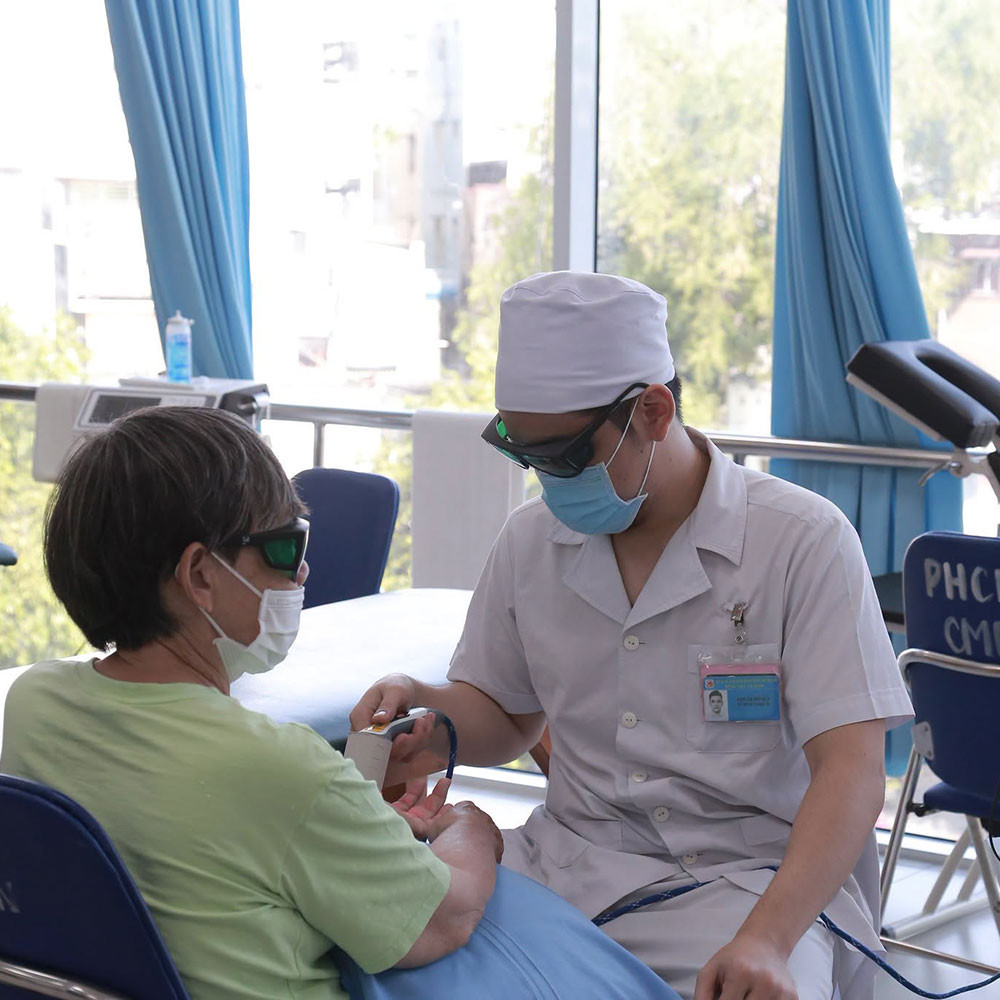 Photo showing activities held to mark World PT Day 2026 in Vietnam