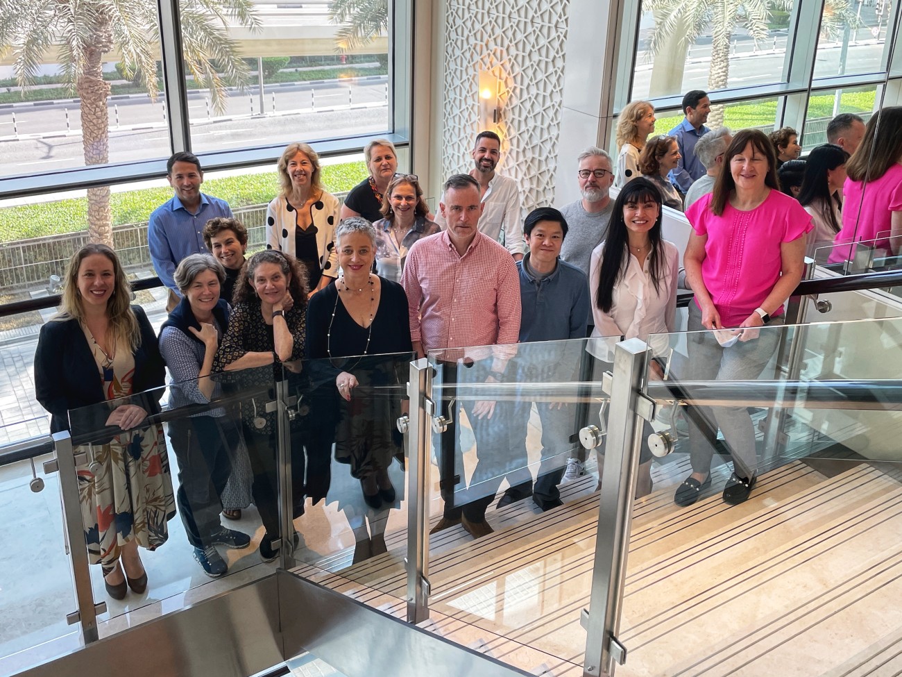 Representatives of World Physiotherapy subgroups at summit meeting in Dubai