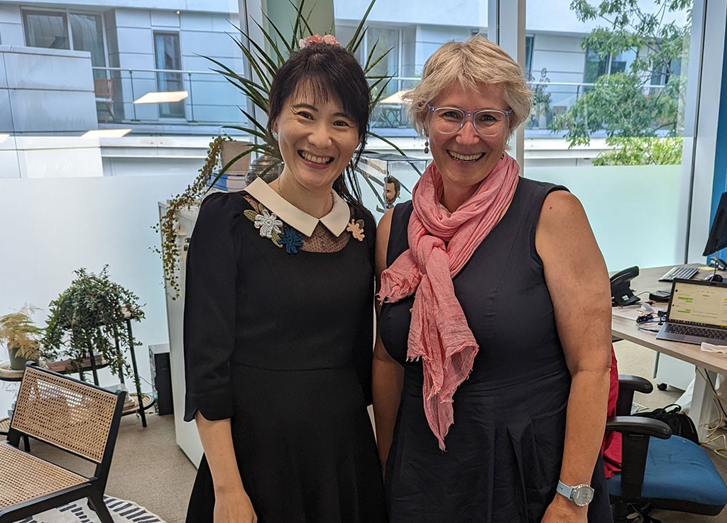 Pei-Yun Lee com Birgit Mueller Winkler