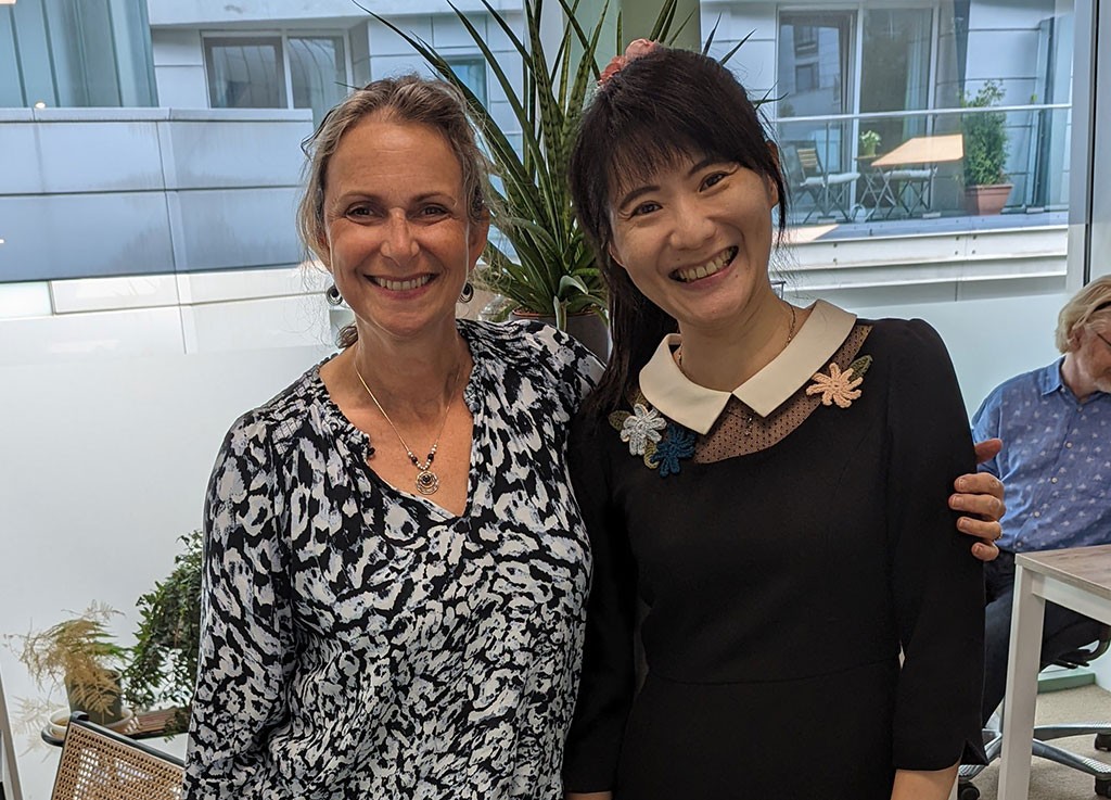 Pei-Yun Lee mit Tracy Bury