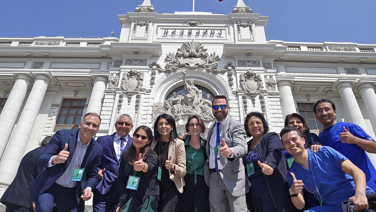 World Physiotherapy representatives at the Congress of the Republic of Peru