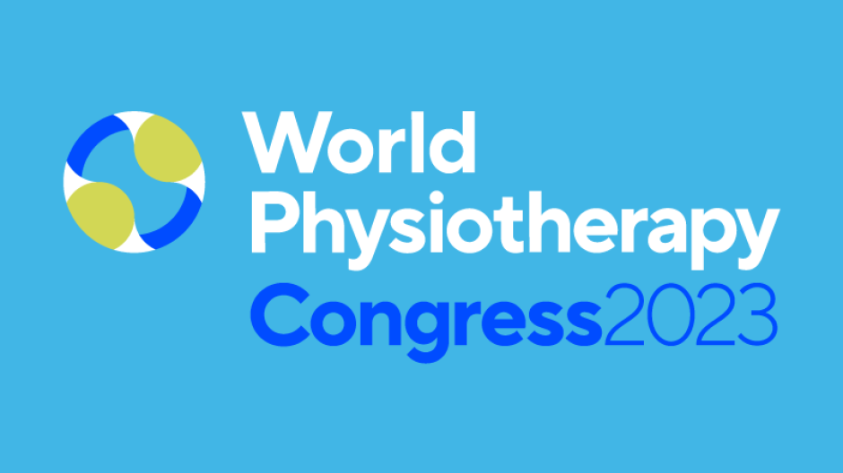Logo des Weltkongresses für Physiotherapie 2023