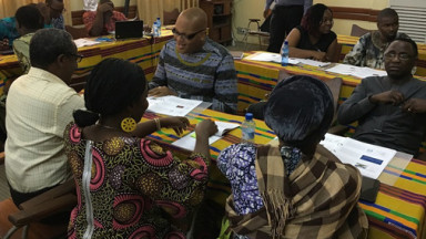 Delegates at conference planning workshop in Benin