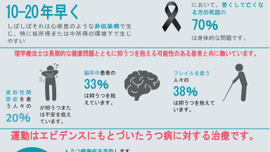 Image of World PT Day 2018 infographic translated into Japanese