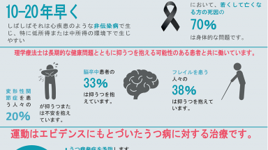 Imagen de la infografía del Día Mundial del PT 2018 traducida al japonés