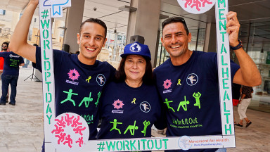 Photograph of World PT Day 2018 celebration in Malta