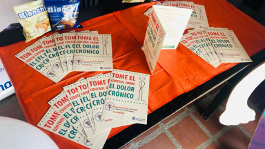 Photograph showing one of the celebrations held in Colombia to mark World PT Day 2019