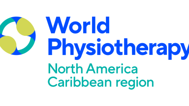 Logomarca do mundo Physiotherapy North America Caribbean Region