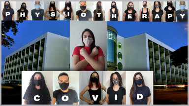 Students at the Federal University of Triângulo Mineiro celebrating World PT Day