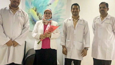 Foto Hari PT Sedunia 2020 dirayakan di National Medical Services di Oman.