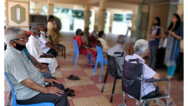 Photographs of World PT Day 2020 activities held by IAP Women Cell