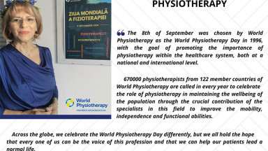 Gambar presentasi oleh Order of Physiotherapists di Presiden Rumania