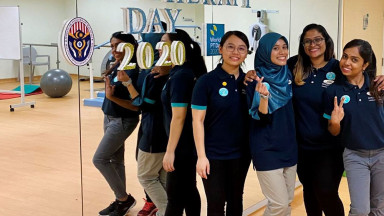 Foto perayaan Hari PT Sedunia 2020 di Rumah Sakit Columbia Asia, Malaysia