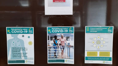 Photograph of how the Chamber of Physiotherapists of Montenegro marked World PT Day 2020