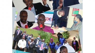 Collage de fotos de los eventos del Día Mundial del PT 2020 en Kenia