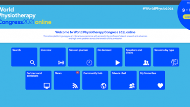 Home page for congress online event