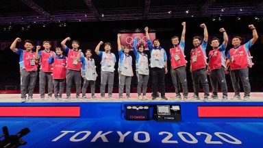 Physiotherapists and medical team at Tokyo Olympics