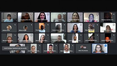 Image of webinar held in Brazil to mark World PT Day 2021