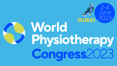 Logo des Weltkongresses für Physiotherapie 2023