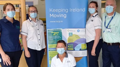 Photo of one of the activities held by the Irish Society of Chartered Physiotherapists to mark World PT Day 2022