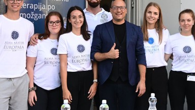 Photo of activities held by the Slovenian Association of Physiotherapists to mark World PT Day 2022