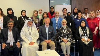 Participantes del taller en Kuwait