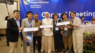 Participants at World Physiotherapy AWP region general meeting and congress September 2024