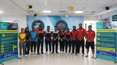 Photo showing activities held for World PT Day 2025 in India