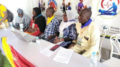 Photo showing activities held to mark World PT Day 2026 in Guinea
