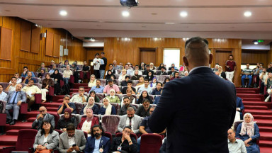 Photo showing activities held to mark World PT Day 2026 by the Iraqi Association for Physiotherapy
