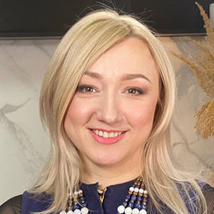 Headshot of Kateryna Tymruk-Skoropad